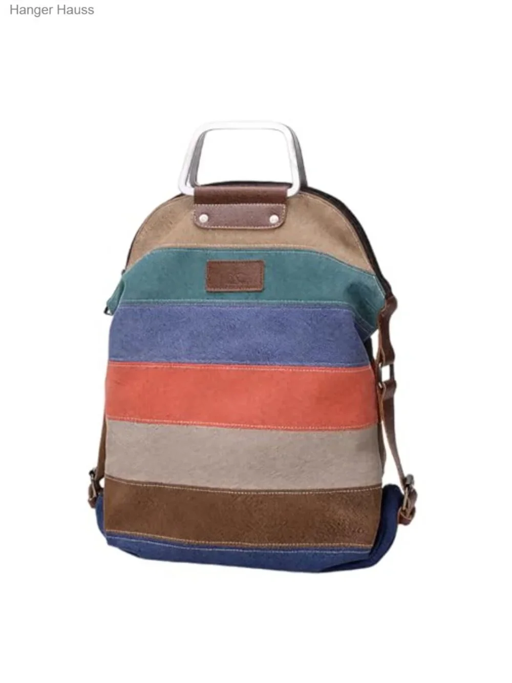 Canvas Convertible Shoulder Crossbody Backpack with Removable Strap